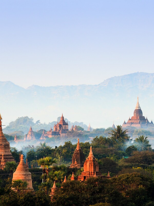 February Weather in Bagan Dry with Little Rainfall