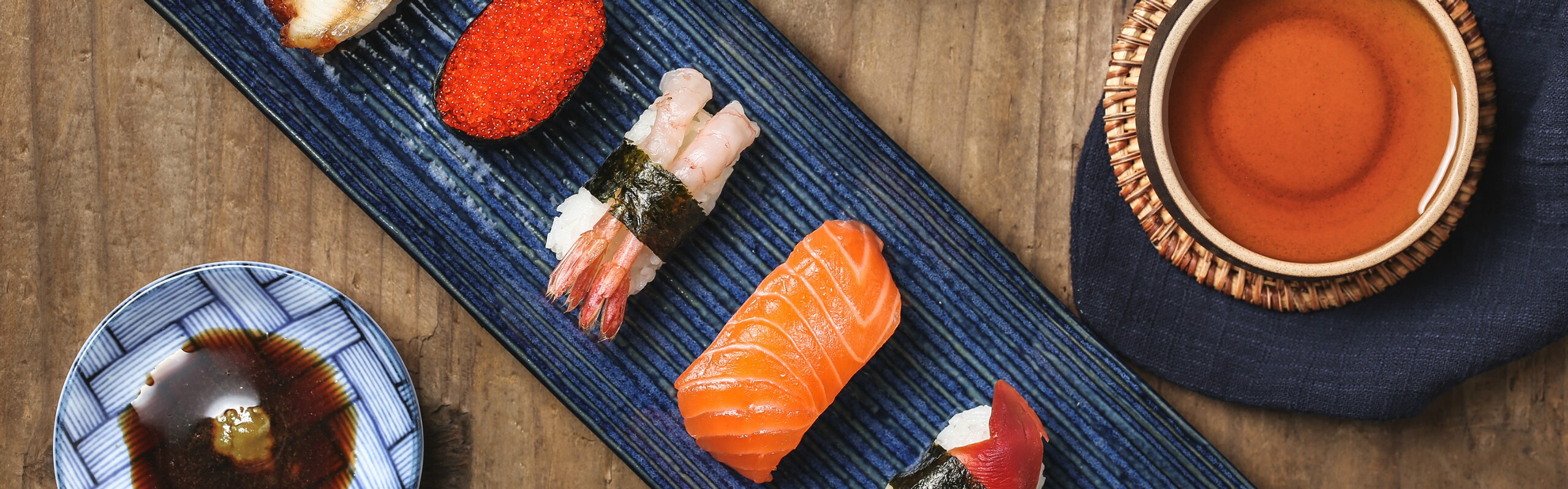 Japanese Sushi and Sashimi