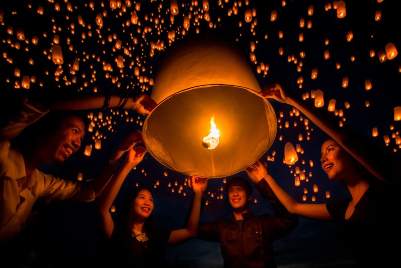 Best Yee Peng Mass Lantern Releases in Chiang Mai