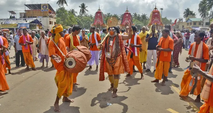 Devotees at Puri Ratha Yatra