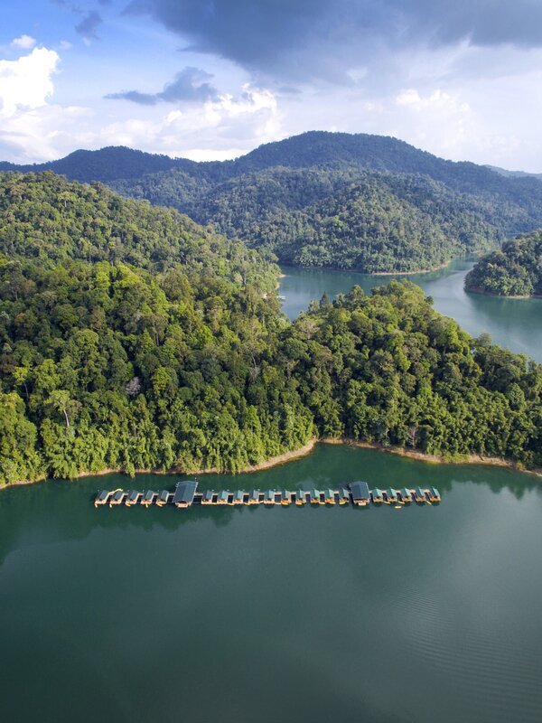 Spend the night in a Khao Sok floating house